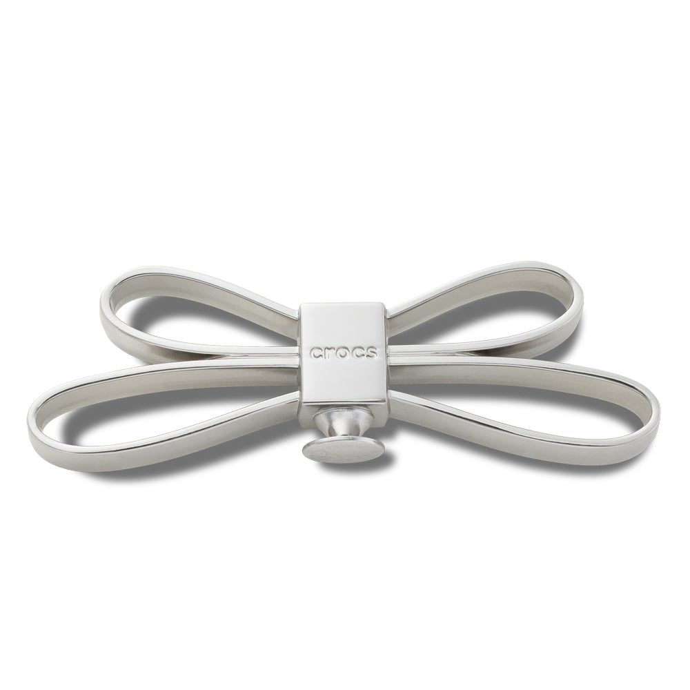 CROCS Jibbitz Mega Silver 3D Bow Shoes Charm - Supersports Thailand