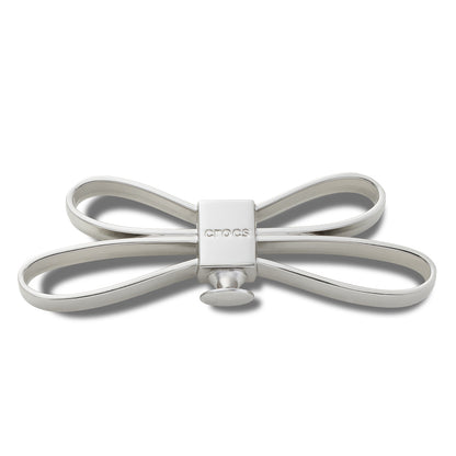 CROCS Jibbitz Mega Silver 3D Bow Shoes Charm - Supersports Thailand