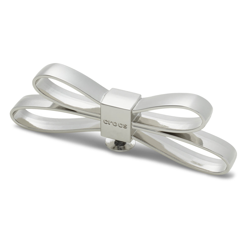 CROCS Jibbitz Mega Silver 3D Bow Shoes Charm - Supersports Thailand
