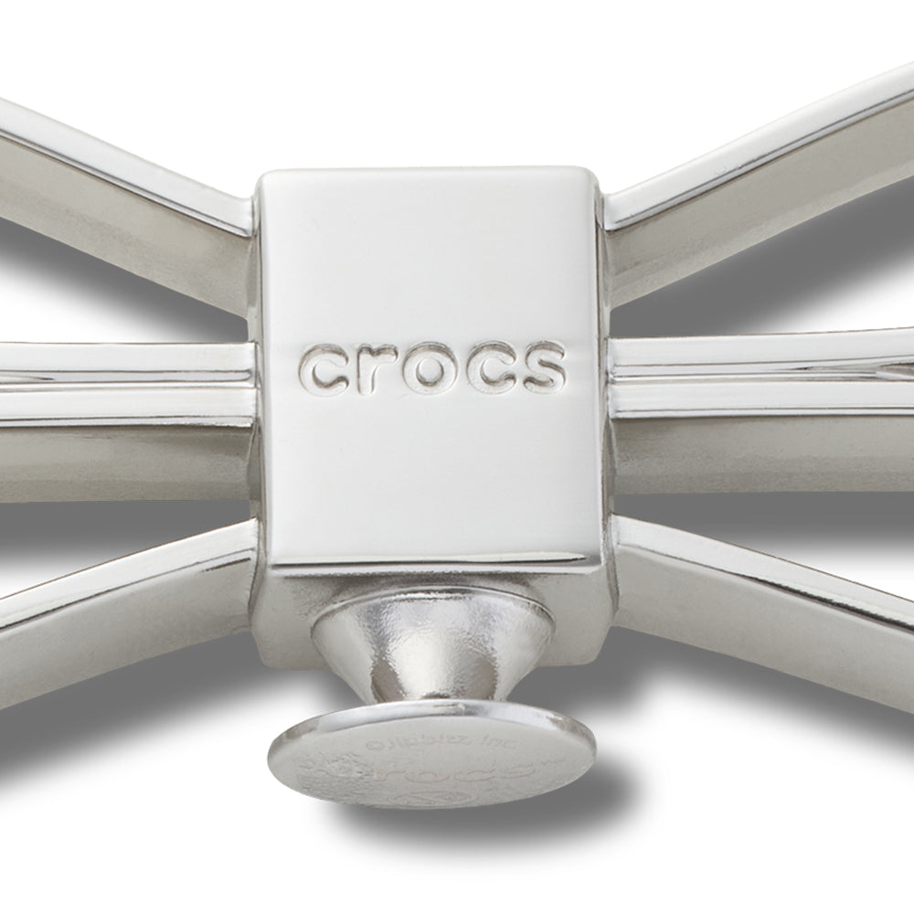 CROCS Jibbitz Mega Silver 3D Bow Shoes Charm - Supersports Thailand