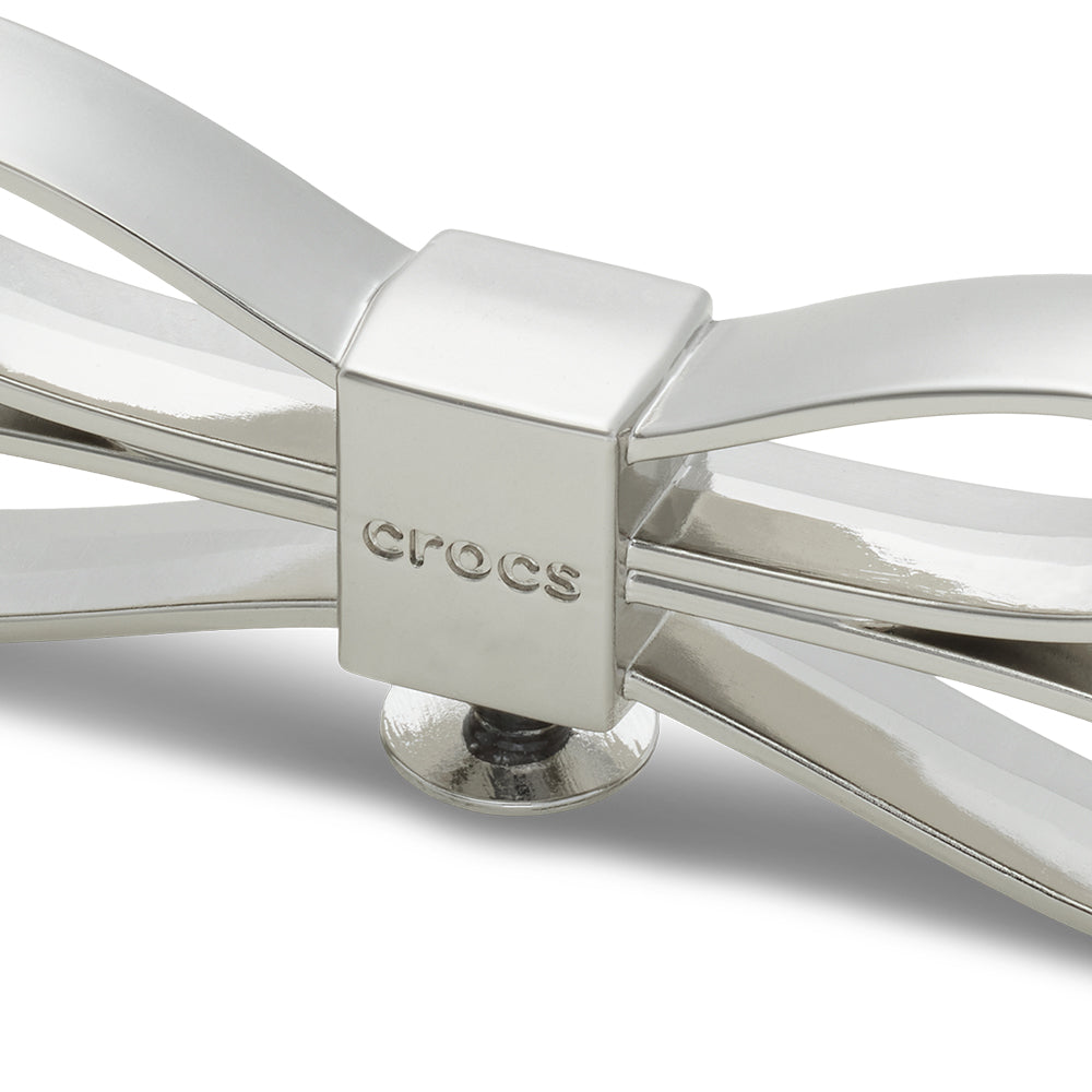 CROCS Jibbitz Mega Silver 3D Bow Shoes Charm - Supersports Thailand