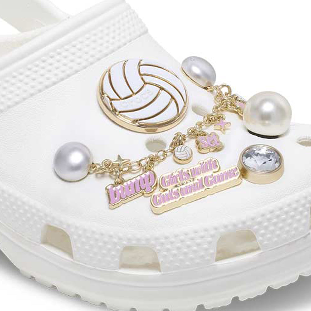 CROCS Jibbitz Volleyball Bling 5-Pack Shoes Charm - Supersports Thailand