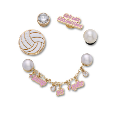 CROCS Jibbitz Volleyball Bling 5-Pack Shoes Charm - Supersports Thailand