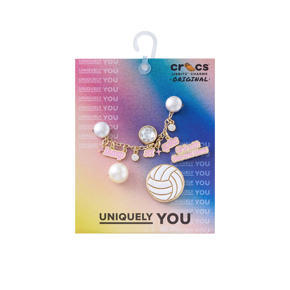 CROCS Jibbitz Volleyball Bling 5-Pack Shoes Charm - Supersports Thailand