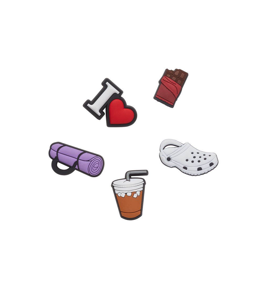 CROCS Jibbitz I Heart 5 Pack Shoe Charms - Supersports Thailand