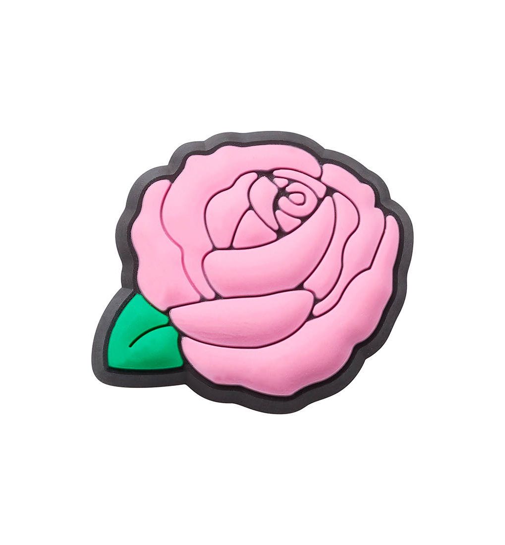 CROCS Jibbitz Pink Rose Shoe Charms - Supersports Thailand Supersports Thailand