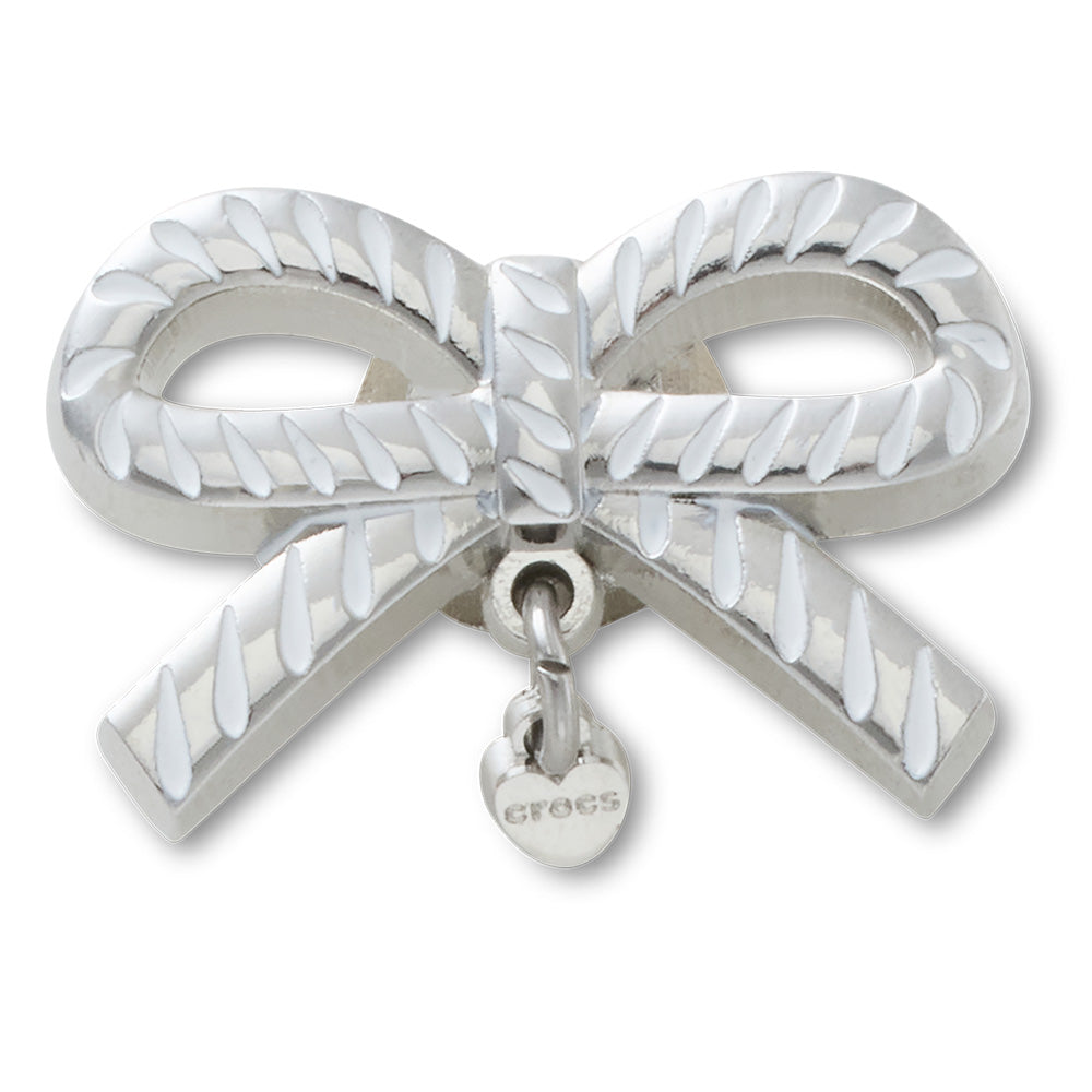 CROCS Jibbitz White And Gold Bow SMT Gem Shoes Charm - Supersports Thailand