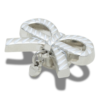 CROCS Jibbitz White And Gold Bow SMT Gem Shoes Charm - Supersports Thailand