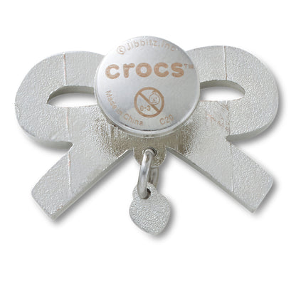 CROCS Jibbitz White And Gold Bow SMT Gem Shoes Charm - Supersports Thailand