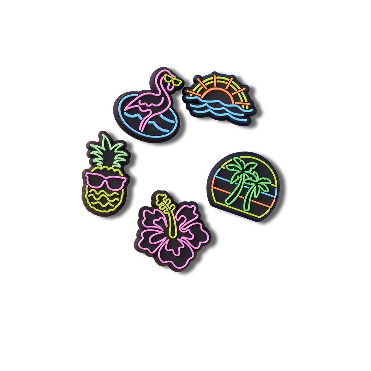 CROCS Jibbitz Lights Up Neon 5-Pack Shoes Charm - Supersports Thailand