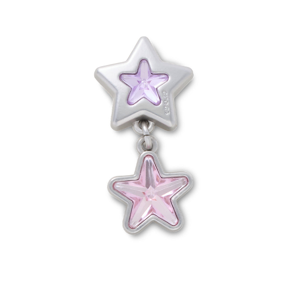 CROCS Jibbitz Purple And Pink Star Dangle Shoes Charm - Supersports Thailand Supersports Thailand