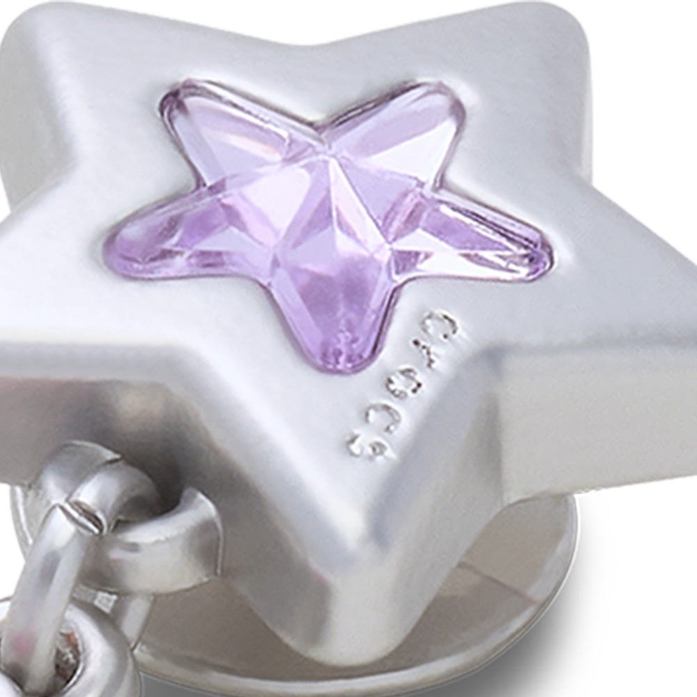 CROCS Jibbitz Purple And Pink Star Dangle Shoes Charm - Supersports Thailand Supersports Thailand