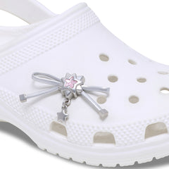 CROCS Jibbitz Silver Bow And Star Dangle Shoes Charm - Supersports Thailand