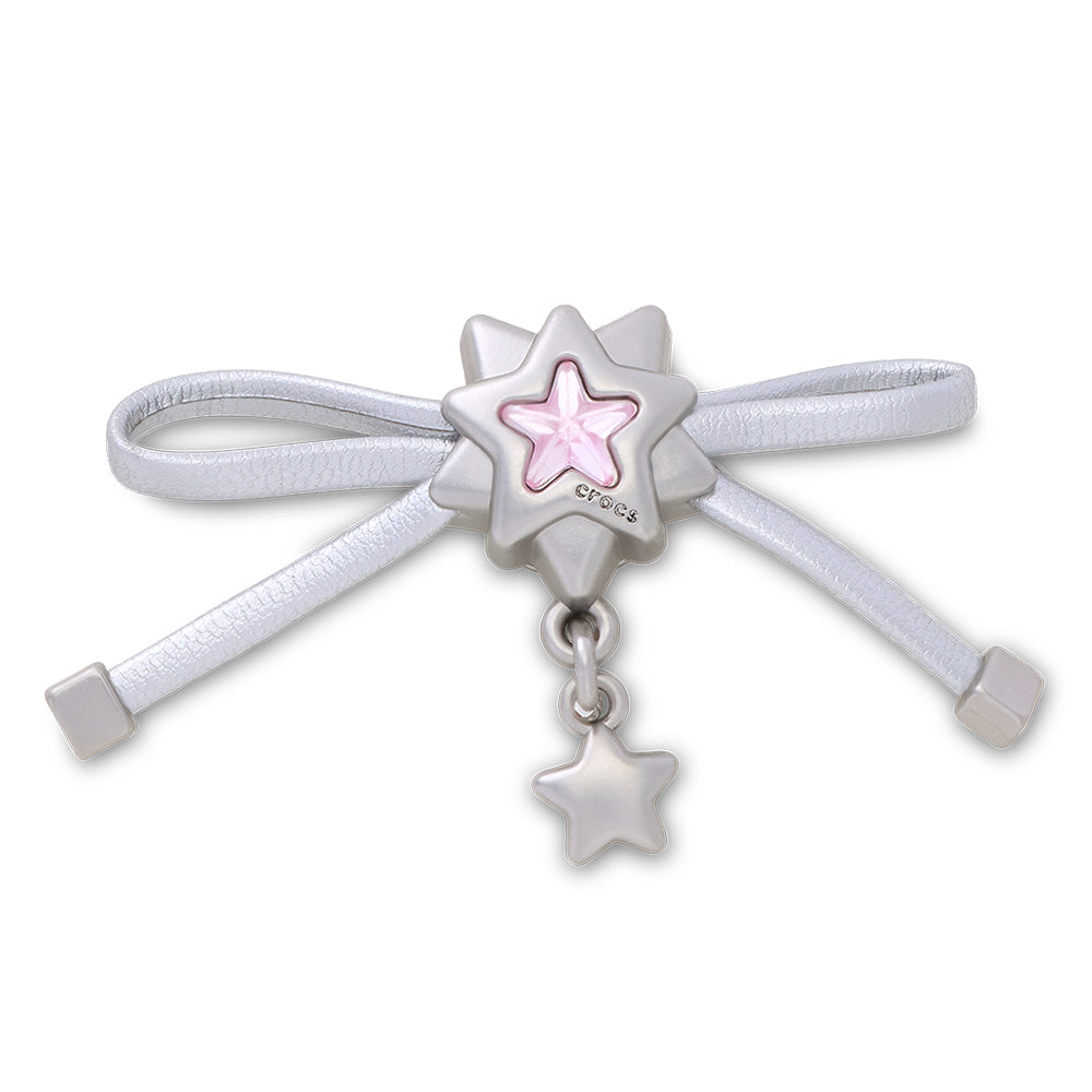 CROCS Jibbitz Silver Bow And Star Dangle Shoes Charm - Supersports Thailand
