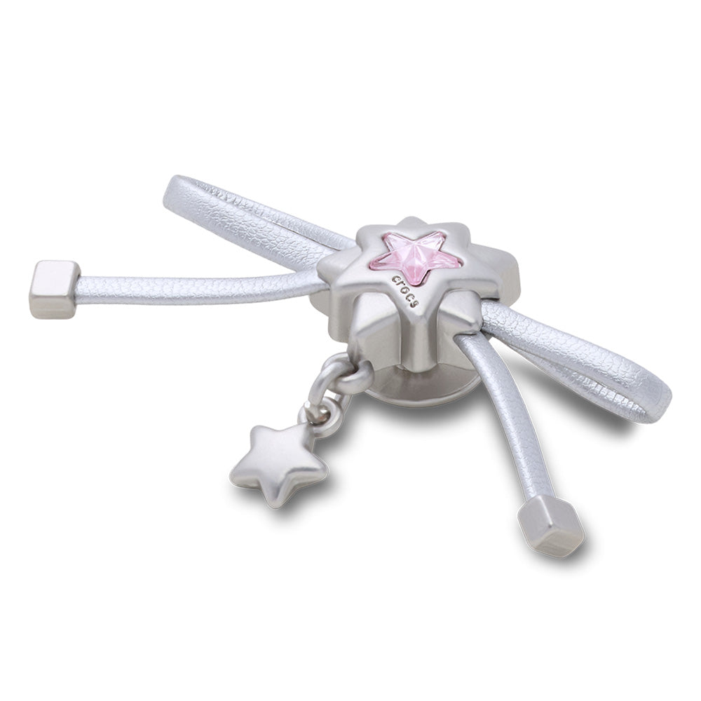 CROCS Jibbitz Silver Bow And Star Dangle Shoes Charm - Supersports Thailand Supersports Thailand