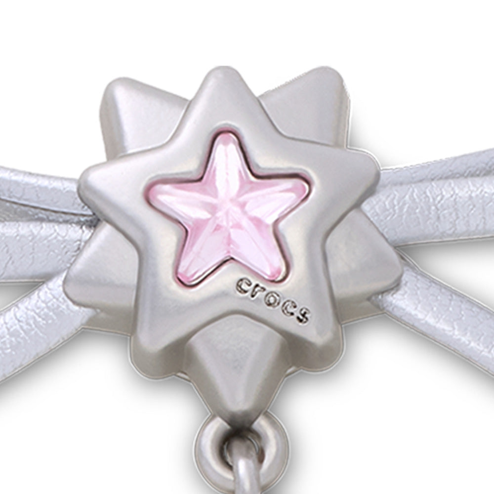 CROCS Jibbitz Silver Bow And Star Dangle Shoes Charm - Supersports Thailand