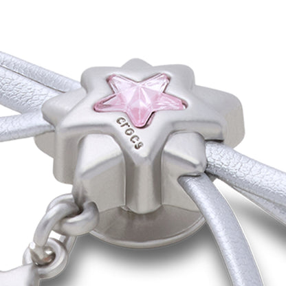 CROCS Jibbitz Silver Bow And Star Dangle Shoes Charm - Supersports Thailand