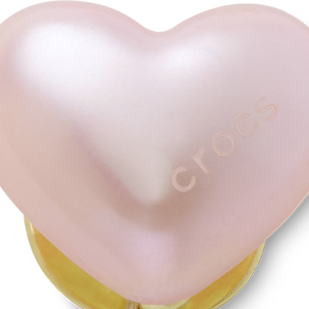 CROCS Jibbitz Pink Pearl Heart Shoes Charm - Supersports Thailand