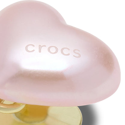 CROCS Jibbitz Pink Pearl Heart Shoes Charm - Supersports Thailand