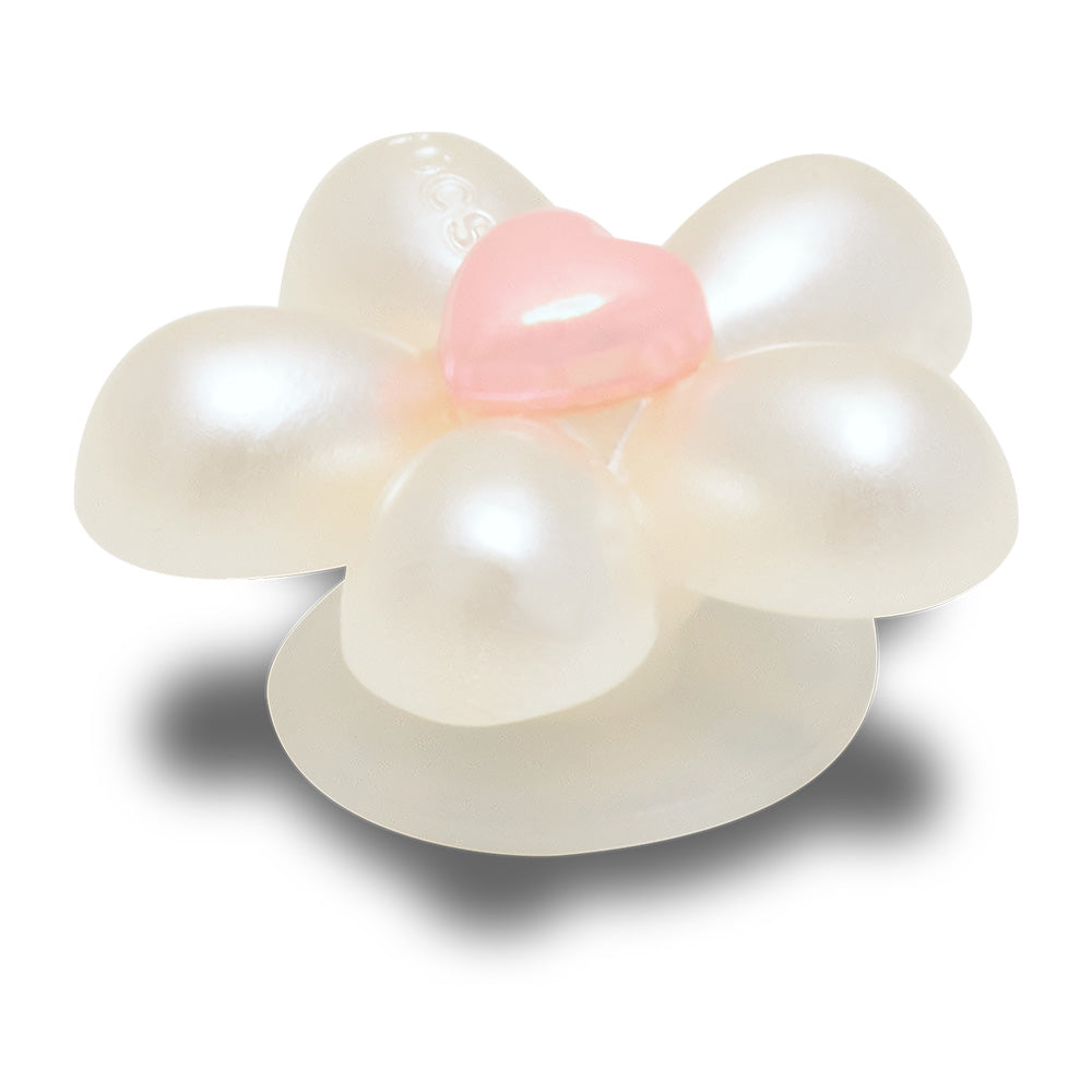 CROCS Jibbitz Pearl Flower With Heart Shoes Charm - Supersports Thailand Supersports Thailand