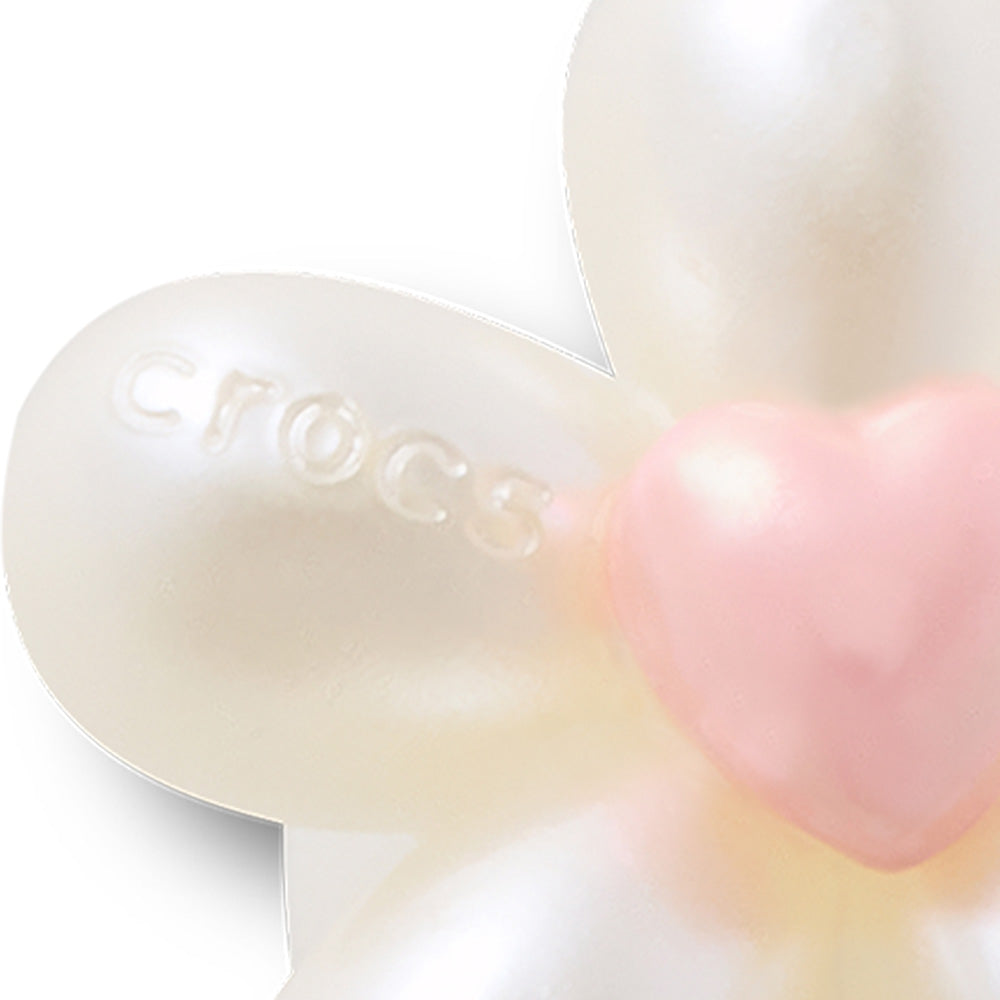 CROCS Jibbitz Pearl Flower With Heart Shoes Charm - Supersports Thailand Supersports Thailand