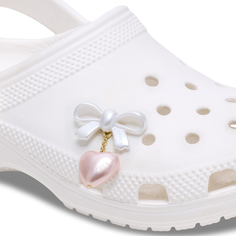 CROCS Jibbitz Bow And Heart Dangle Shoes Charm - Supersports Thailand