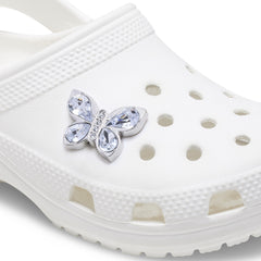 CROCS Jibbitz Silver Gem Butterfly Shoes Charm - Supersports Thailand