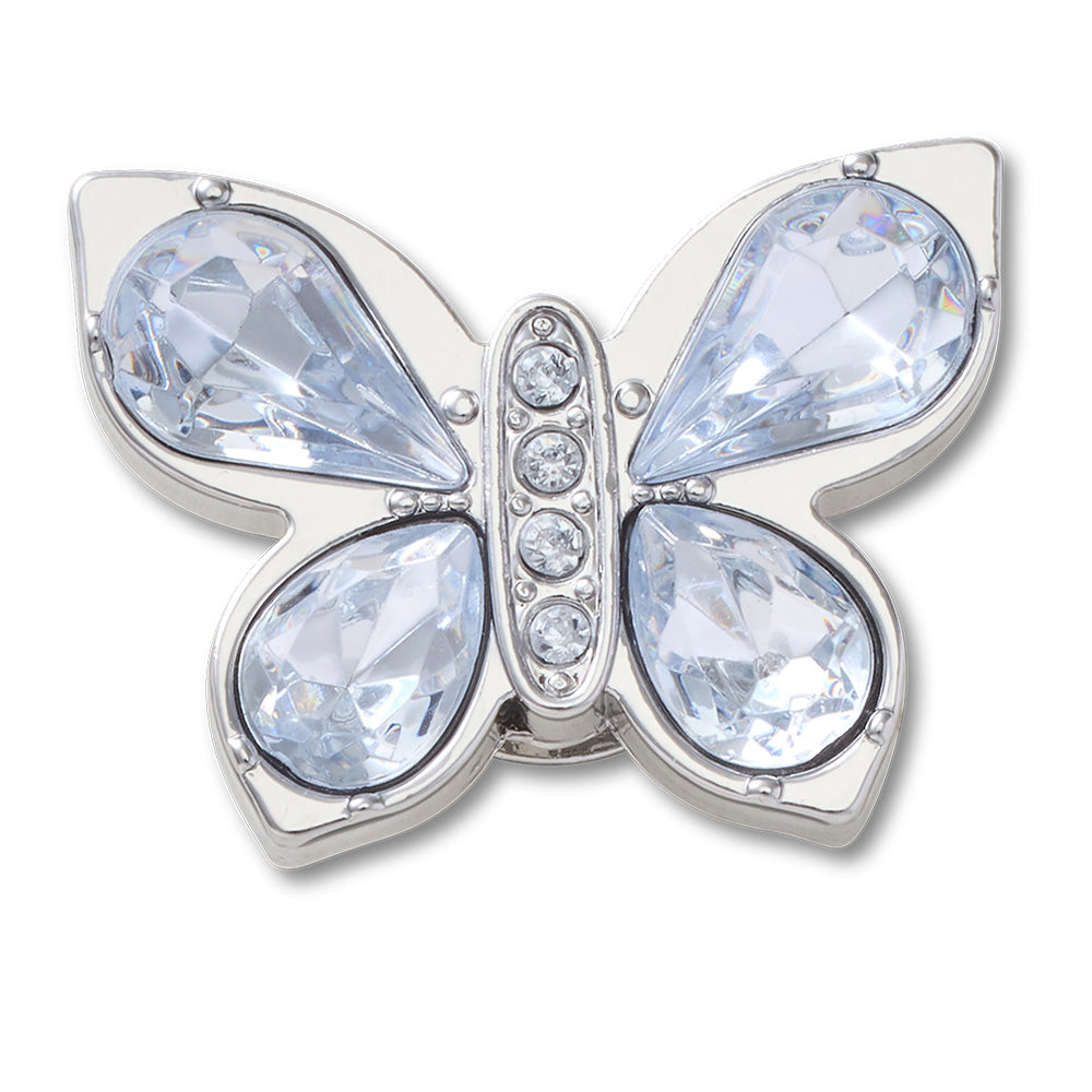 CROCS Jibbitz Silver Gem Butterfly Shoes Charm - Supersports Thailand