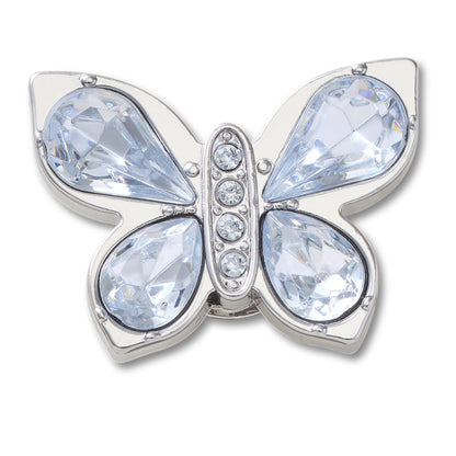 CROCS Jibbitz Silver Gem Butterfly Shoes Charm - Supersports Thailand