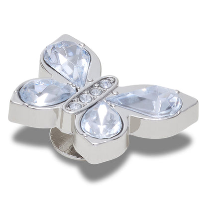 CROCS Jibbitz Silver Gem Butterfly Shoes Charm - Supersports Thailand