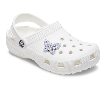 CROCS Jibbitz Silver Gem Butterfly Shoes Charm - Supersports Thailand