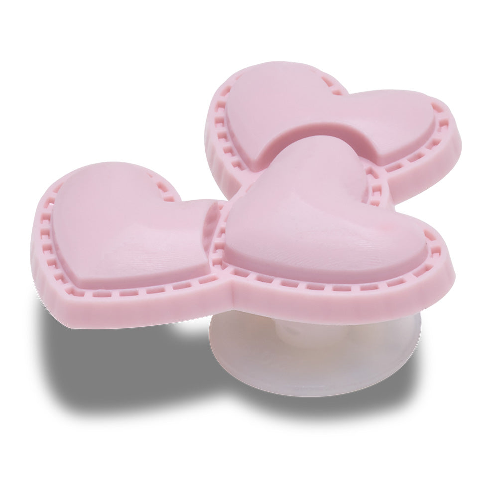 CROCS Jibbitz Triple Pink Metallic Heart Shoes Charm - Supersports Thailand Supersports Thailand