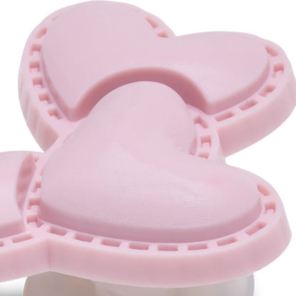 CROCS Jibbitz Triple Pink Metallic Heart Shoes Charm - Supersports Thailand
