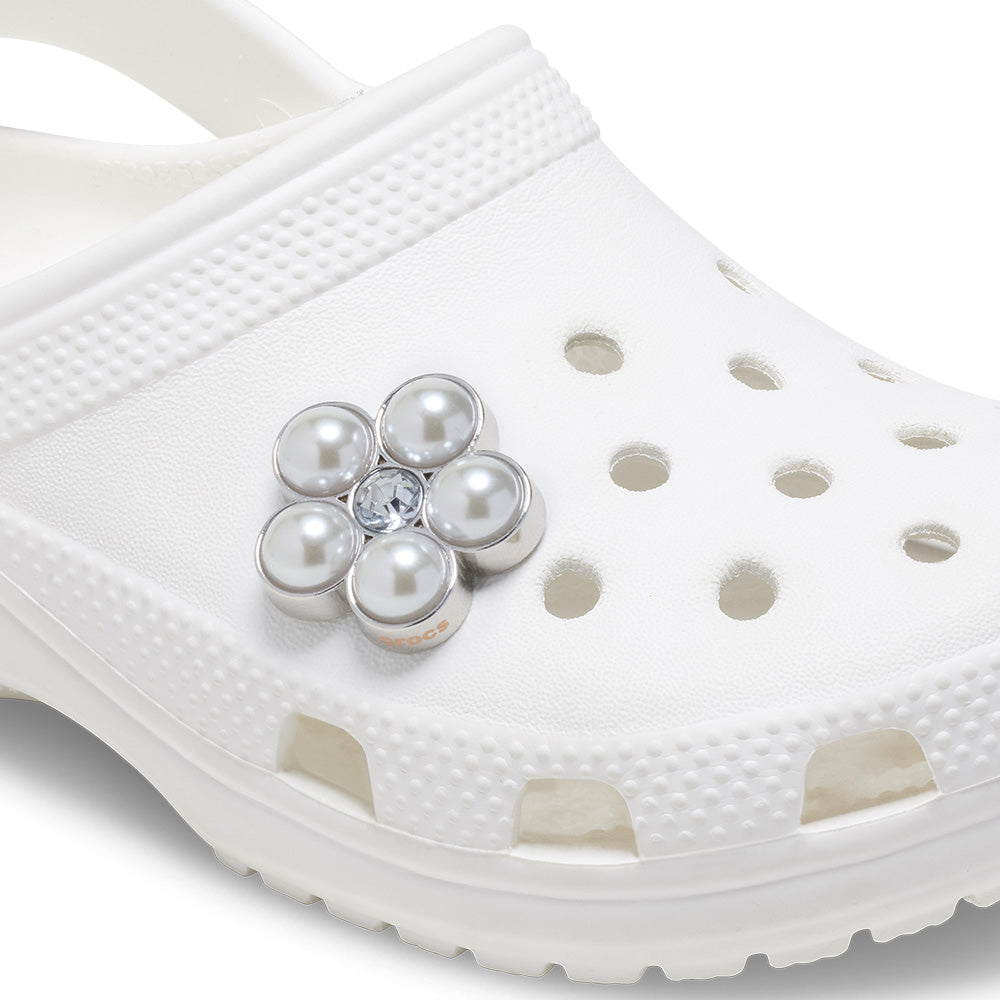 CROCS Jibbitz Celestial Pearl 5 Petal Flower Shoes Charm - Supersports Thailand Supersports Thailand