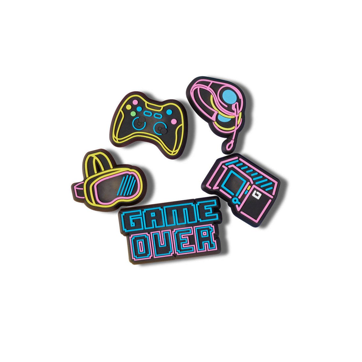 CROCS Jibbitz Lights Up Neon Gamer 5-Pack Shoes Charm - Supersports Thailand Supersports Thailand