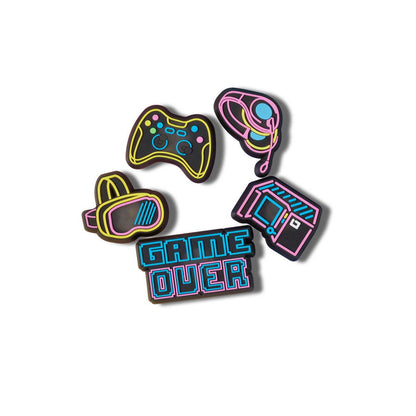 CROCS Jibbitz Lights Up Neon Gamer 5-Pack Shoes Charm - Supersports Thailand