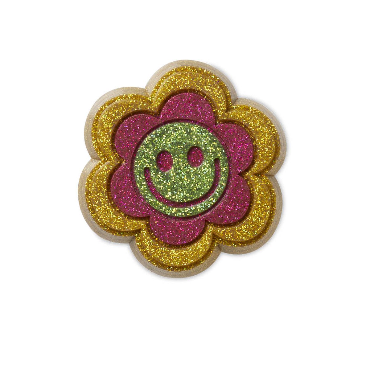 CROCS Jibbitz Glitter Happy Daisy Shoes Charm - Supersports Thailand