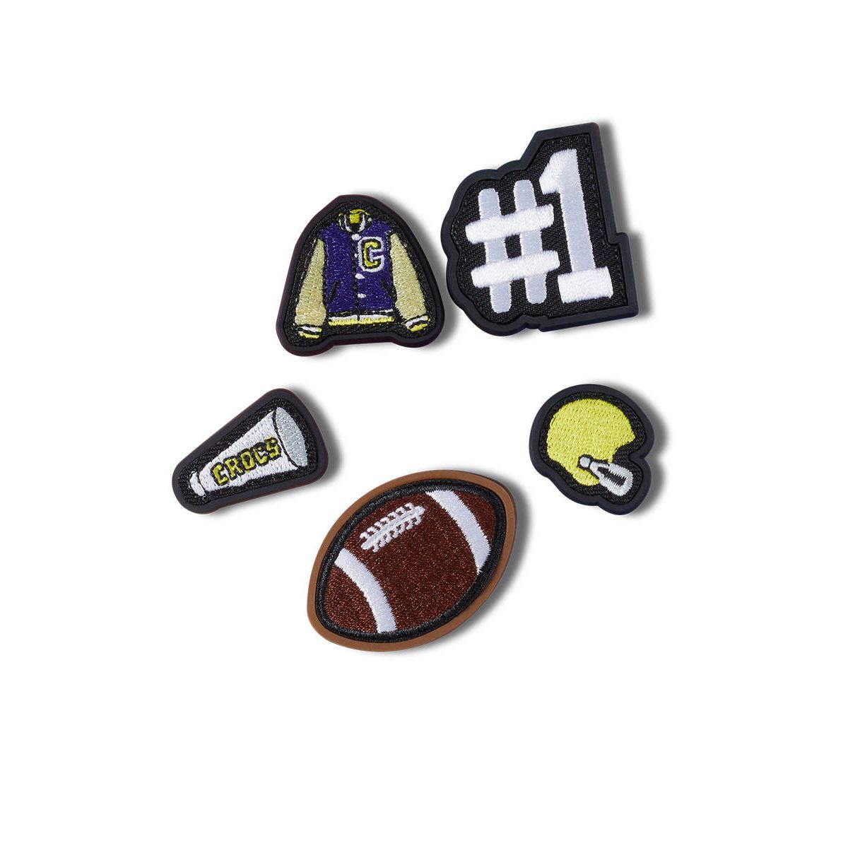CROCS Jibbitz Varsity Patch 5 pack Shoes Charm - Supersports Thailand