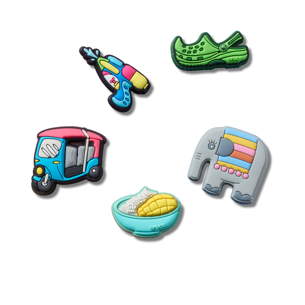 CROCS Jibbitz Thai New Year 5-Pack Shoes Charm - Supersports Thailand Supersports Thailand