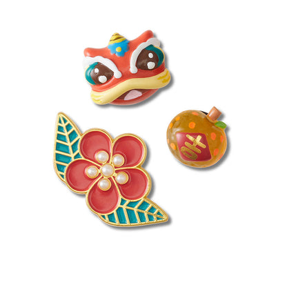 CROCS Jibbitz CNY Red Dragon 5-Pack ตัวติดรองเท้า