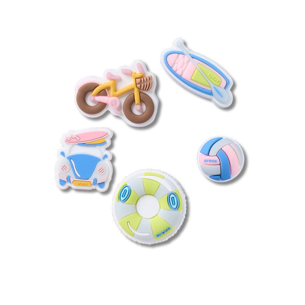 CROCS Jibbitz UV Changing Beach 5-Pack Shoes Charm - Supersports Thailand