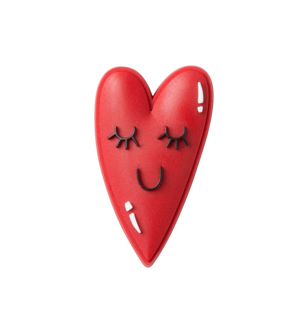 CROCS Jibbitz Red Heart Face Shoes Charm - Supersports Thailand Supersports Thailand