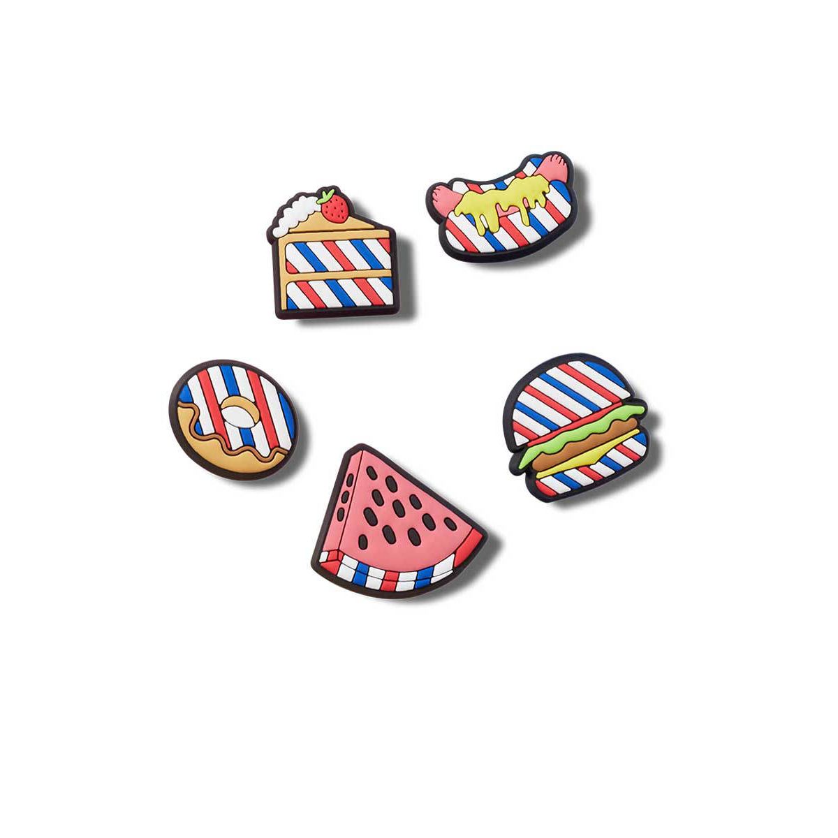 CROCS Jibbitz Fourth of July BBQ 5-Pack Shoes Charm - Supersports Thailand Supersports Thailand
