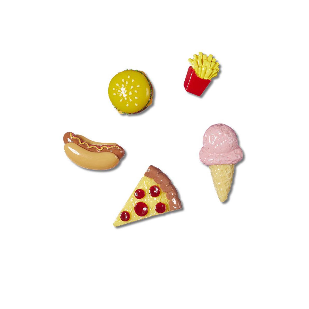CROCS Jibbitz Mini 3D Food 5-Pack Shoes Charm - Supersports Thailand Supersports Thailand