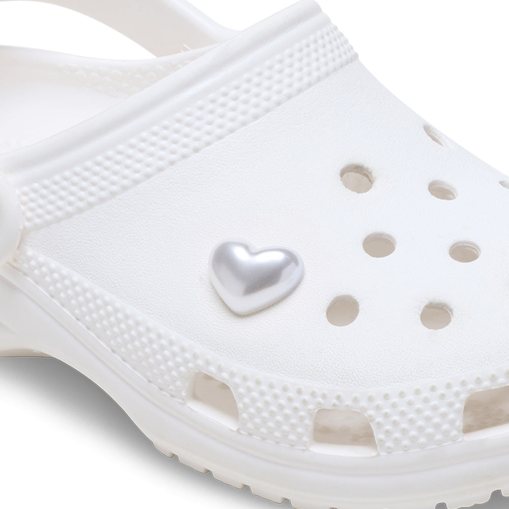 CROCS Jibbitz Pearl Heart Shoes Charm - Supersports Thailand Supersports Thailand
