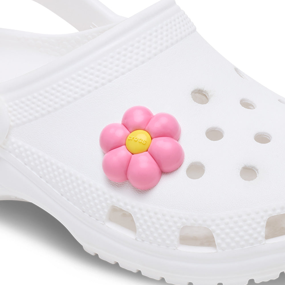 CROCS Jibbitz Puffy Pink Flower Shoes Charm - Supersports Thailand