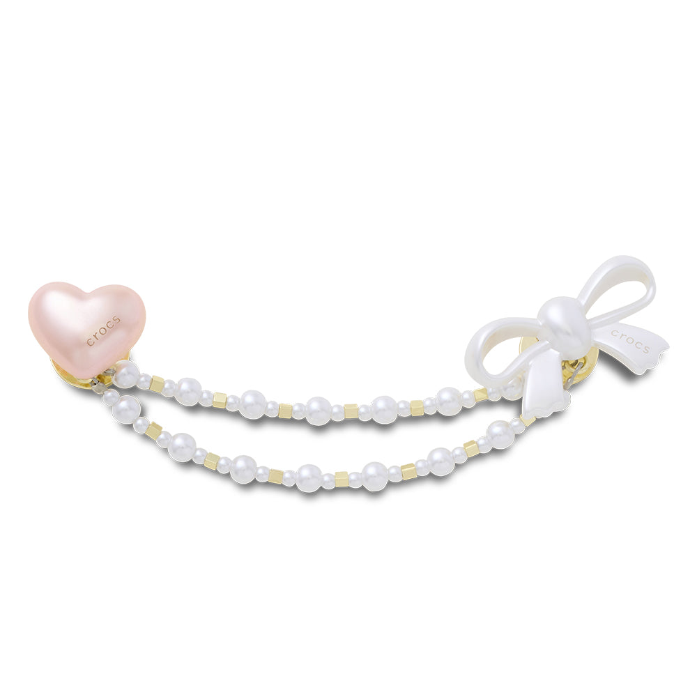 CROCS Jibbitz Heart And Bow Chain Shoes Charm - Supersports Thailand