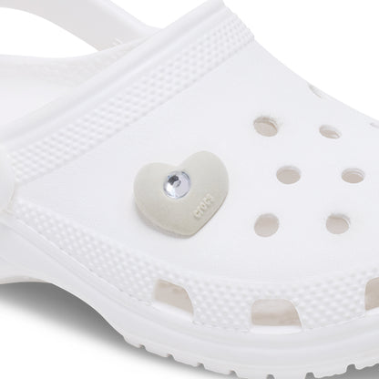 CROCS Jibbitz Rhinestone Flocked Heart Shoes Charm - Supersports Thailand