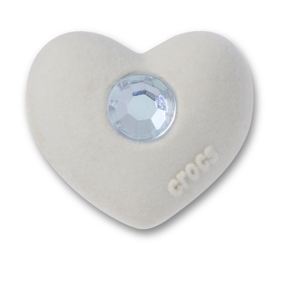 CROCS Jibbitz Rhinestone Flocked Heart Shoes Charm - Supersports Thailand Supersports Thailand