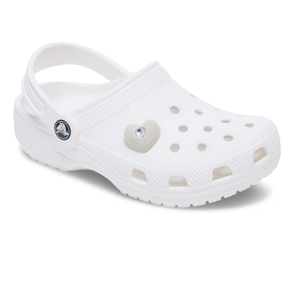 CROCS Jibbitz Rhinestone Flocked Heart Shoes Charm - Supersports Thailand